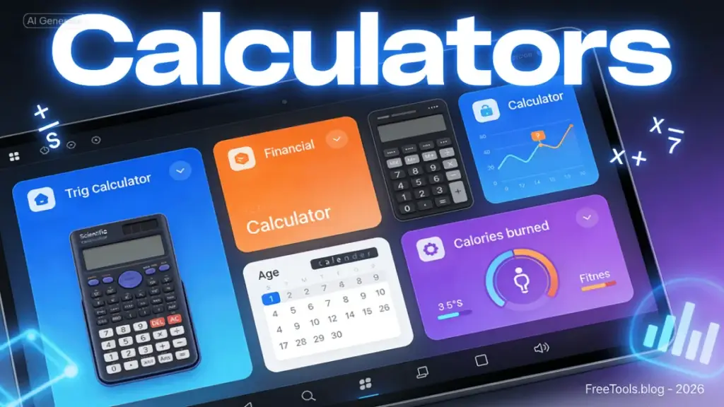 all calculators | online calculators | free calculators online | math calculators | financial calculators | health calculators | BMI calculator | loan calculator | age calculator | calculator collection | all in one calculator | free online calculators | calculator suite | math tools | financial tools | health tools | percentage calculator | interest calculator | EMI calculator | home loan calculator | car loan calculator | personal loan calculator | age calculator online | date calculator | time calculator | unit converter | currency converter | discount calculator | tip calculator | calorie calculator | pregnancy calculator | ovulation calculator | fitness calculator | ideal weight calculator | BMR calculator | scientific calculator | algebra calculator | geometry calculator