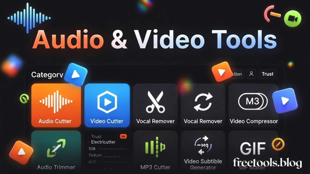 audio and video tools | free audio video tools | online audio video editor | audio video converter | media editing tools | audio video cutter | video to audio converter | audio video compressor | online media tools | audio video joiner | best media converter | audio video toolkit | media converter online | audio editor online | video editor free | audio trimmer | video cutter | mp3 cutter online | mp4 cutter online | audio video merger | convert video to mp3 | compress video online | compress audio online | audio video format converter | online video editor free | online audio editor free | media processing tools | audio video enhancer | audio video resizer | audio video splitter