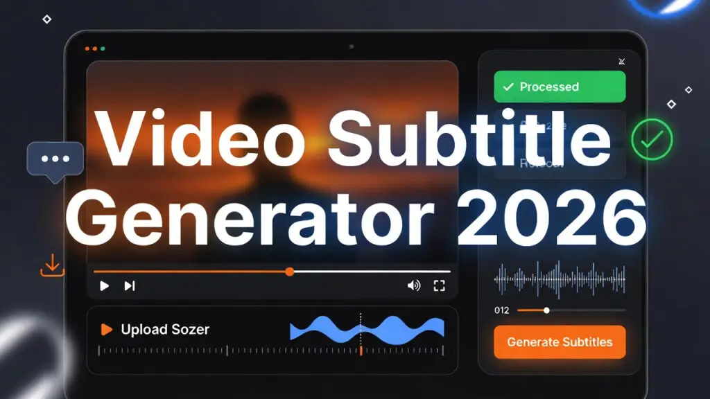 Video Subtitle Generator 2026, generate subtitles, accurate subtitile, subtitles generater, best subtitler software